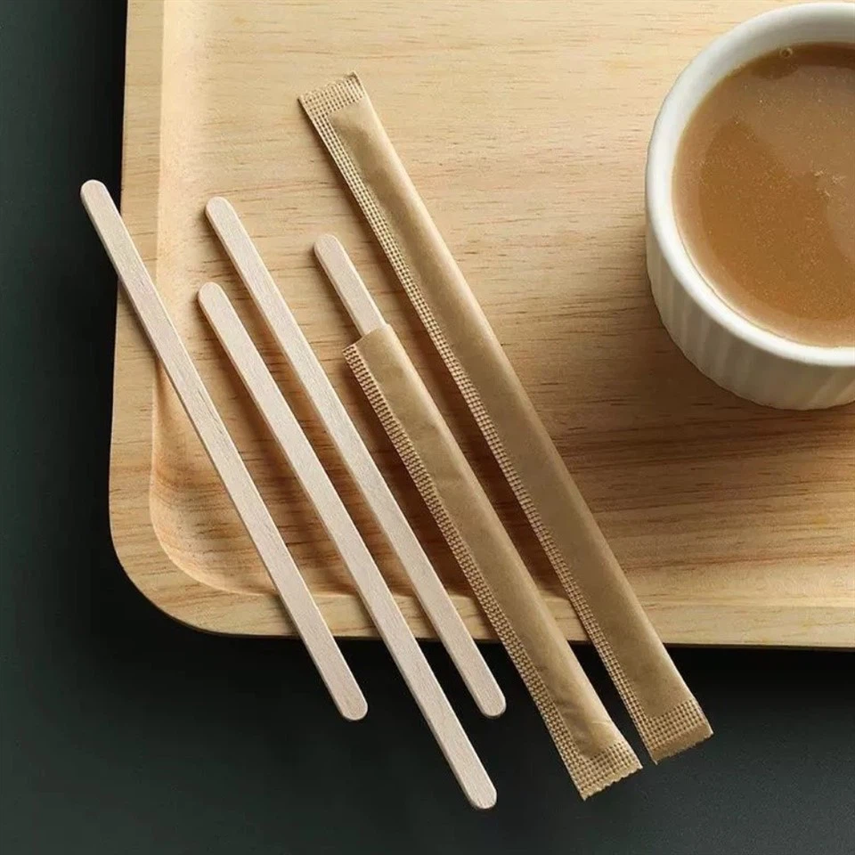 individual Wood Coffee Stirrer